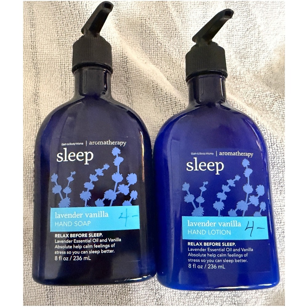 Bath & Body Works Aromatherapy Sleep Lavender Vanilla Hand Soap and Lotion